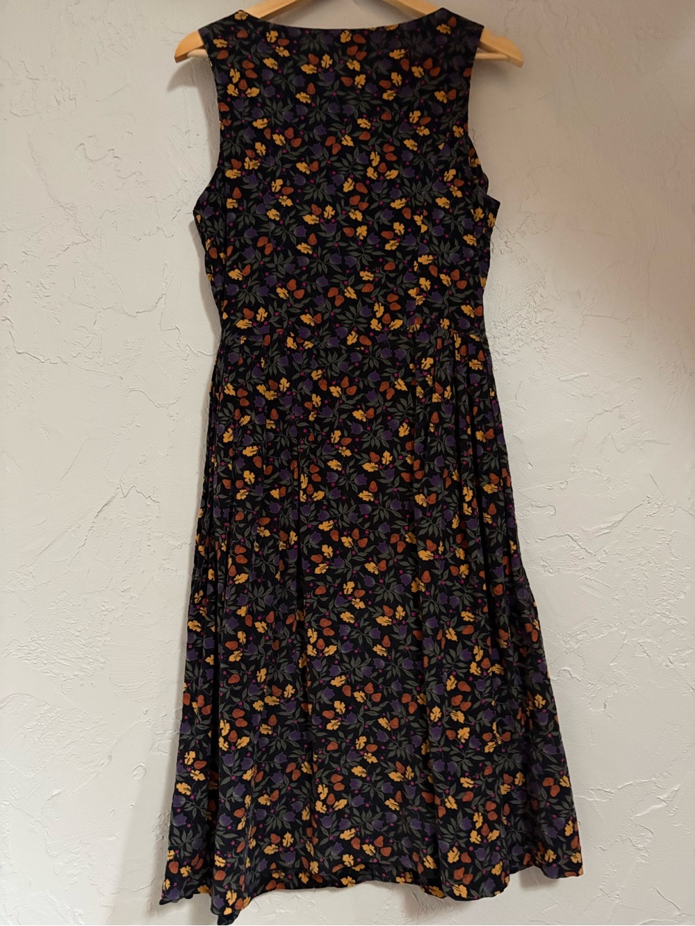 Vintage Abercrombie & Fitch corduroy autumn print dress - Picture 4 of 4